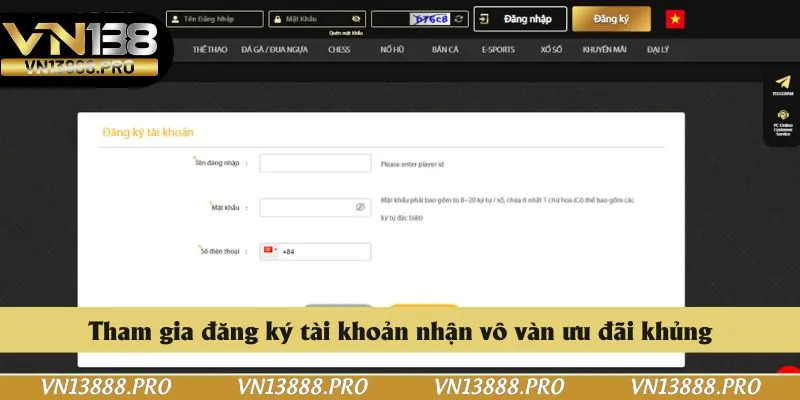 Tham gia đăng ký tài khoản nhận vô vàn ưu đãi khủng